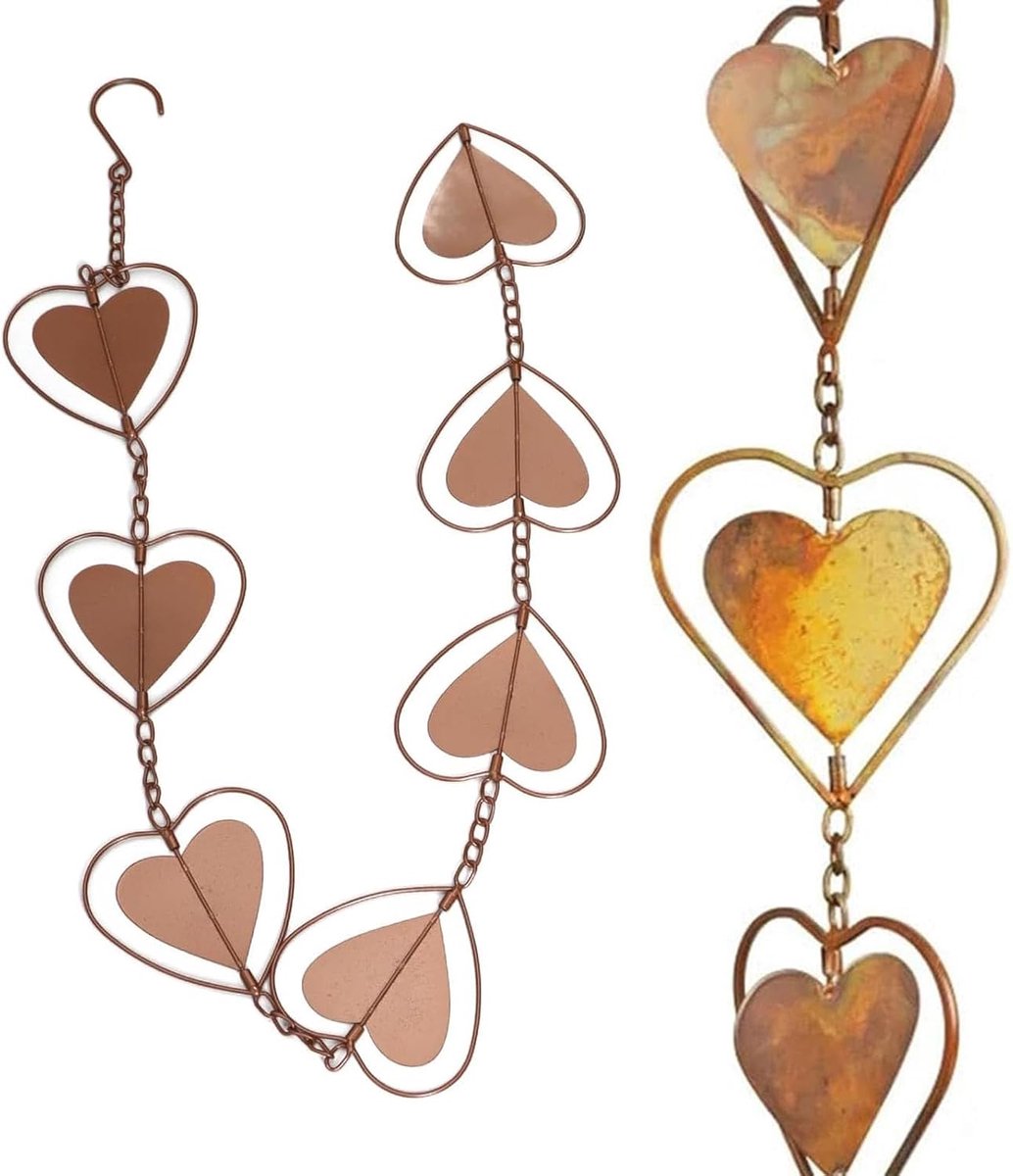 SnelShoppen - Regenketting, Metalen Regenkettingen, Afvoerketting, Buiten Regenketting, Tuin Decoratie, Decoratief voor Tuin, Patio, 1 stuk, Duurzaam