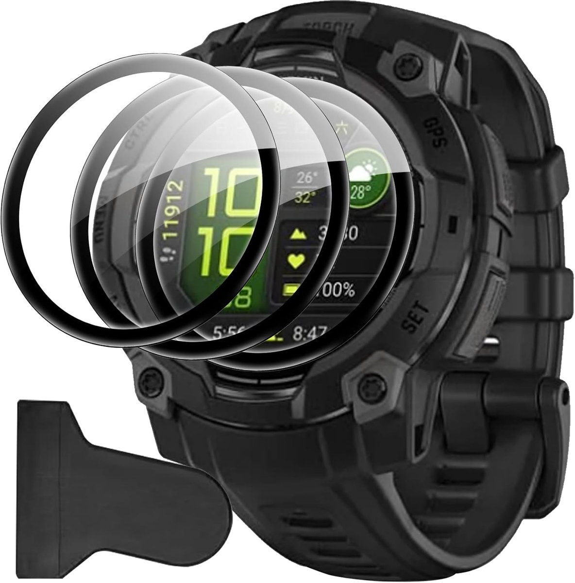 Screenprotector 45 mm - Tempered Glass - Bubble Free - Eenvoudige installatie - ShopVlot