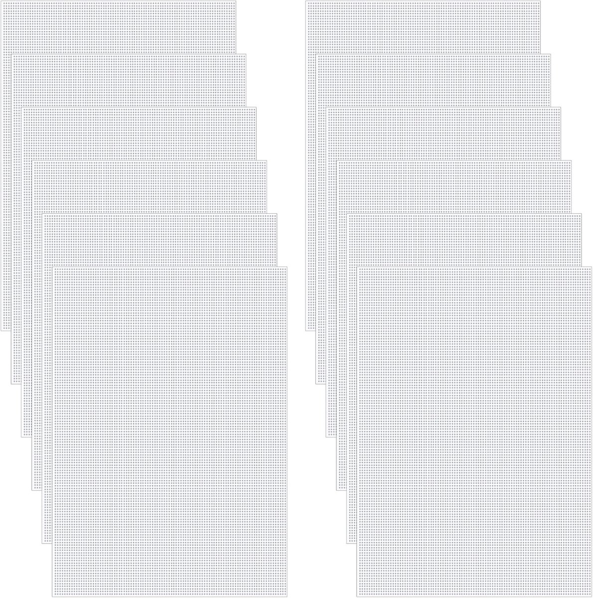 SnelShoppen - 12 Stukken Witte Fursuit Oog Gaas 0.8mm Waterdicht Printbaar PVC Plastic 30×20cm voor Masker Ogen Furry Cosplay Attributen Sculptuur Cre