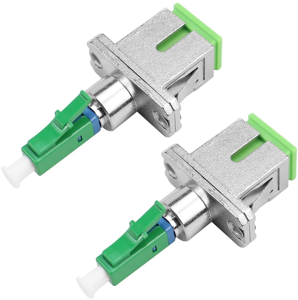aladdien - Fiber Optic Adapter - SC/APC naar LC/APC - Hoge Kwaliteit - Duurzaam - Optische Verbinding - Perfect voor Netwerken - 2 Stuks