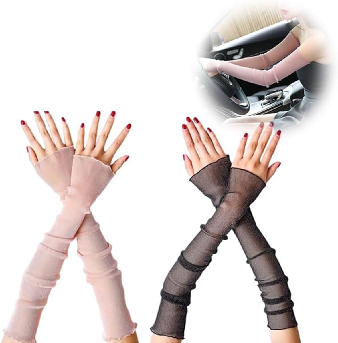 Armmouwen dames - ademend kant - anti-UV - perfect voor de zomer - ShopVlot