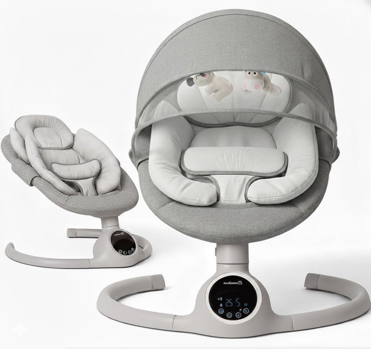 Elektrische Baby Schommel - Baby Bouncer - Baby Ontspanning - Natuurlijke Zijwaartse Beweging - 65 x 60 x 66 cm
