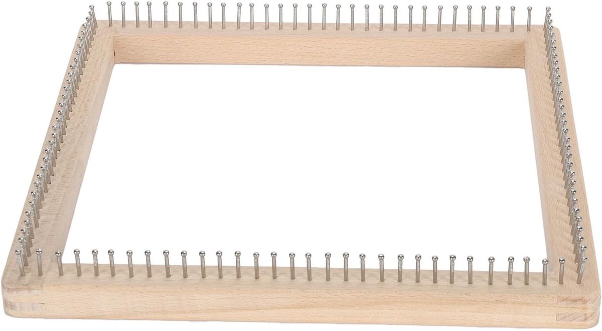 Multifunctionele Houten Brei Rope, Handgemaakte Brei Bord voor Volwassenen, Duurzaam Haak- en Weefproject, 30x30cm, Creatief DIY Brei Accessoire