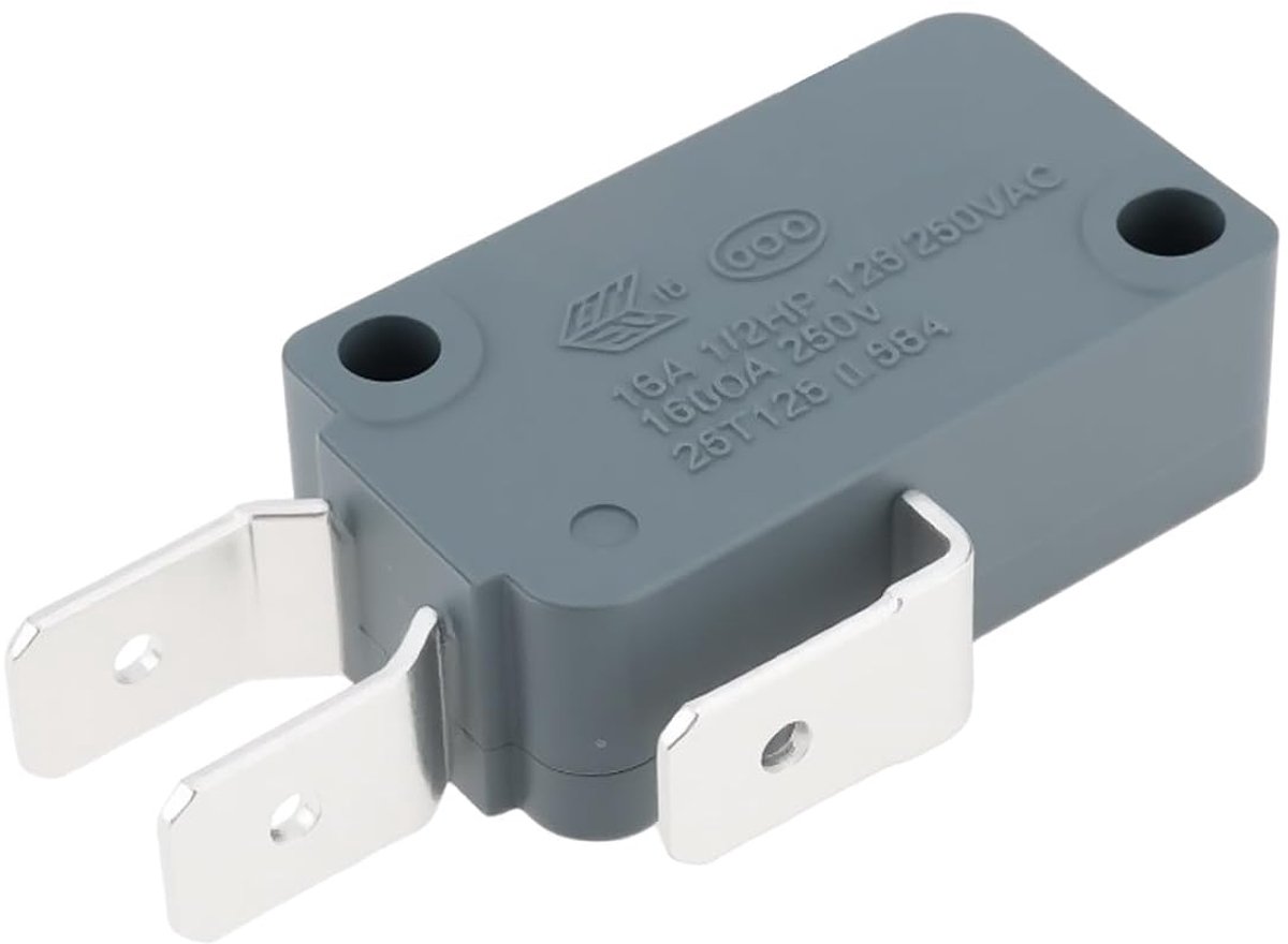 SnelShoppen - Vervangende Microswitch V15T16-CZ200 voor Magnetron, Wasmachine en Droger - 16A 250V, 1/2hp, Geschikt voor Diverse Huishoudelijke Appara