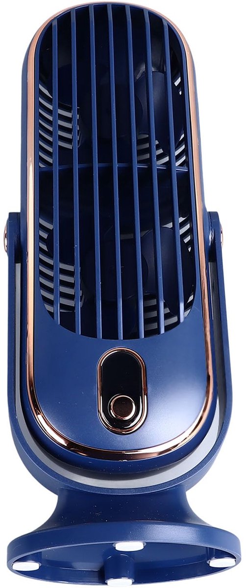 SnelShoppen - Mini-torenventilator met USB-aansluiting, 5 Snelheden, Fluisterstil 22 dB, Draagbaar, Blauw voor Thuis, Camping, Tuin en Keuken