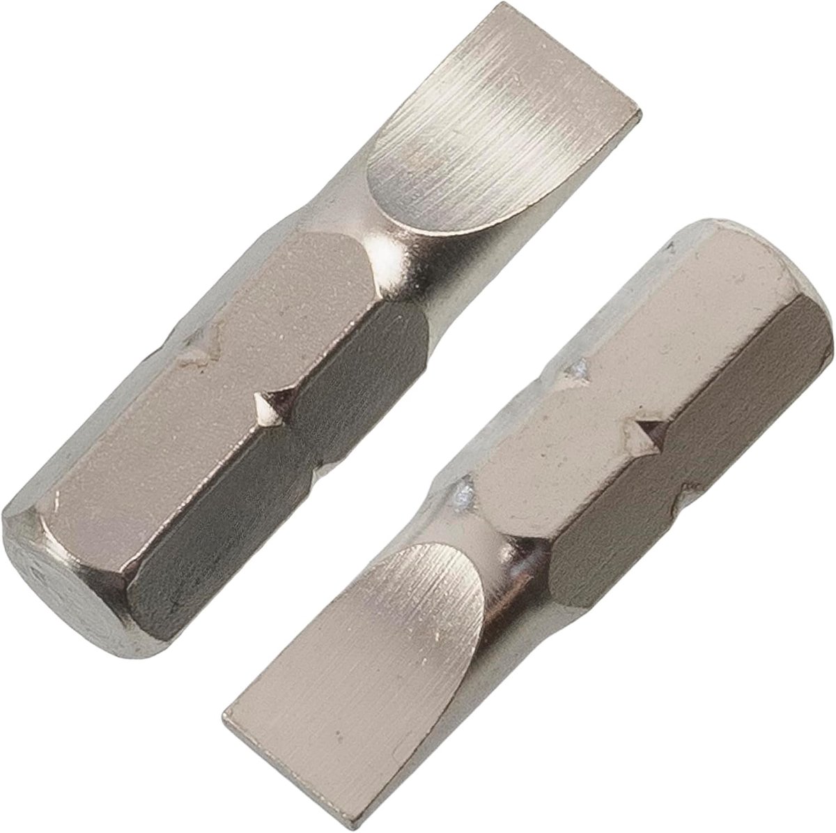 SnelShoppen - Set van 20 platte schroefbits SL6 1 x 25 mm - Voor bit houder 6-zijdige verlenging - Staal - Handgereedschap voor klusser en professiona