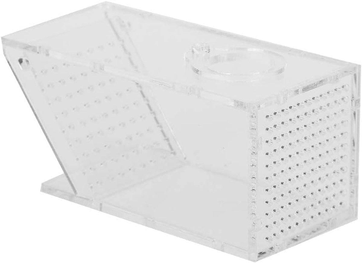 SnelShoppen - Aquarium Fish Catcher - Eendimensionale Vangdoos voor Krabben en Garnalen - Tasteloze Acrylaat Vangcontainer - Veilig en Hygiënisch - Id