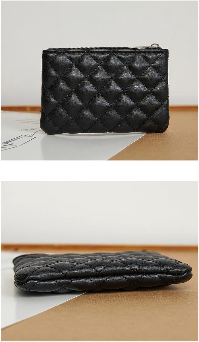 Mini-portemonnee voor dames en heren, 2 stuks, kleine portemonnee van PU-leer, kort formaat, mini-portemonnee - ShopVlot