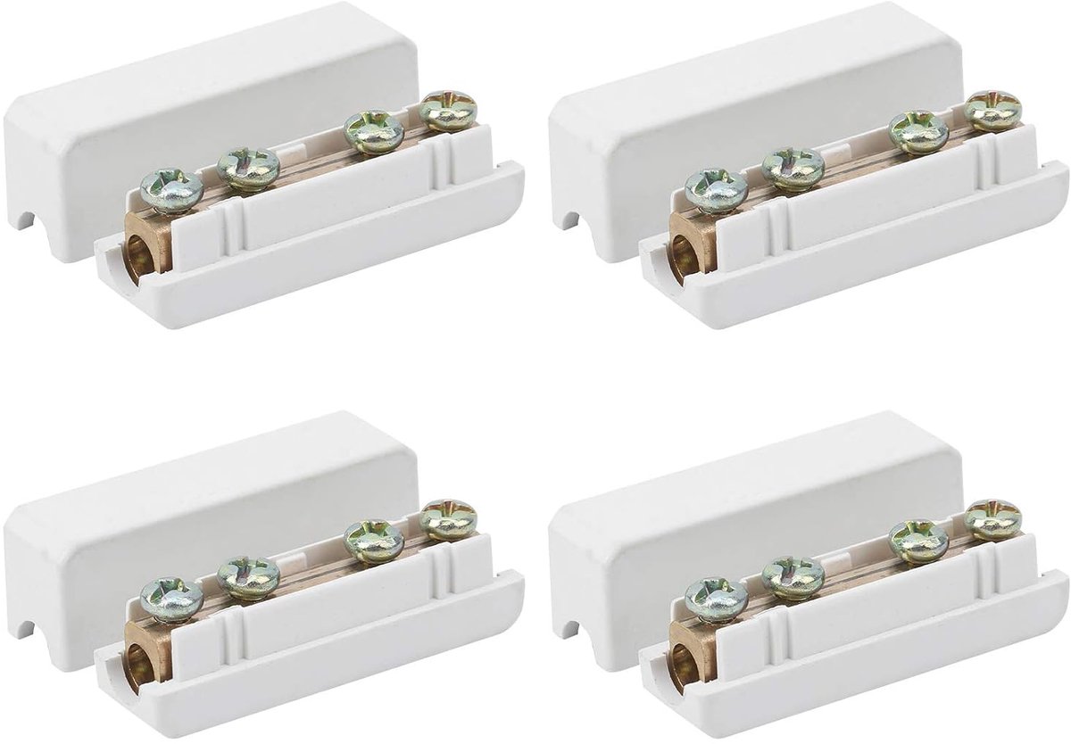 SnelShoppen - 4 Stuks Kabelconnector Schroefklemblok Inline Elektrische Voedingsconnector I - 16 Snelle Terminal Assortiment Set 2.5 mm² - 16 mm² Hoog