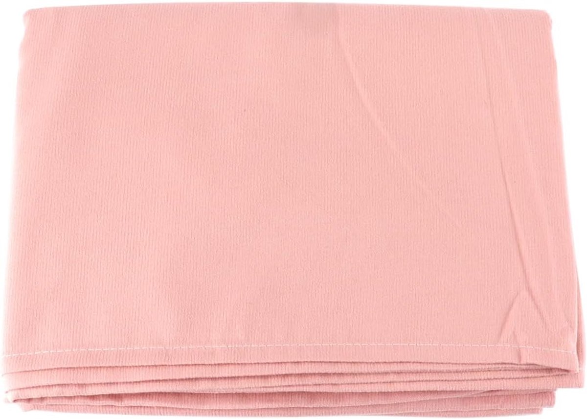 SnelShoppen - Wasbare Herbruikbare Roze Polyester Massage Tafel Cover 200x80cm met Hoofdgat voor Spa Salon en Massagepraktijk