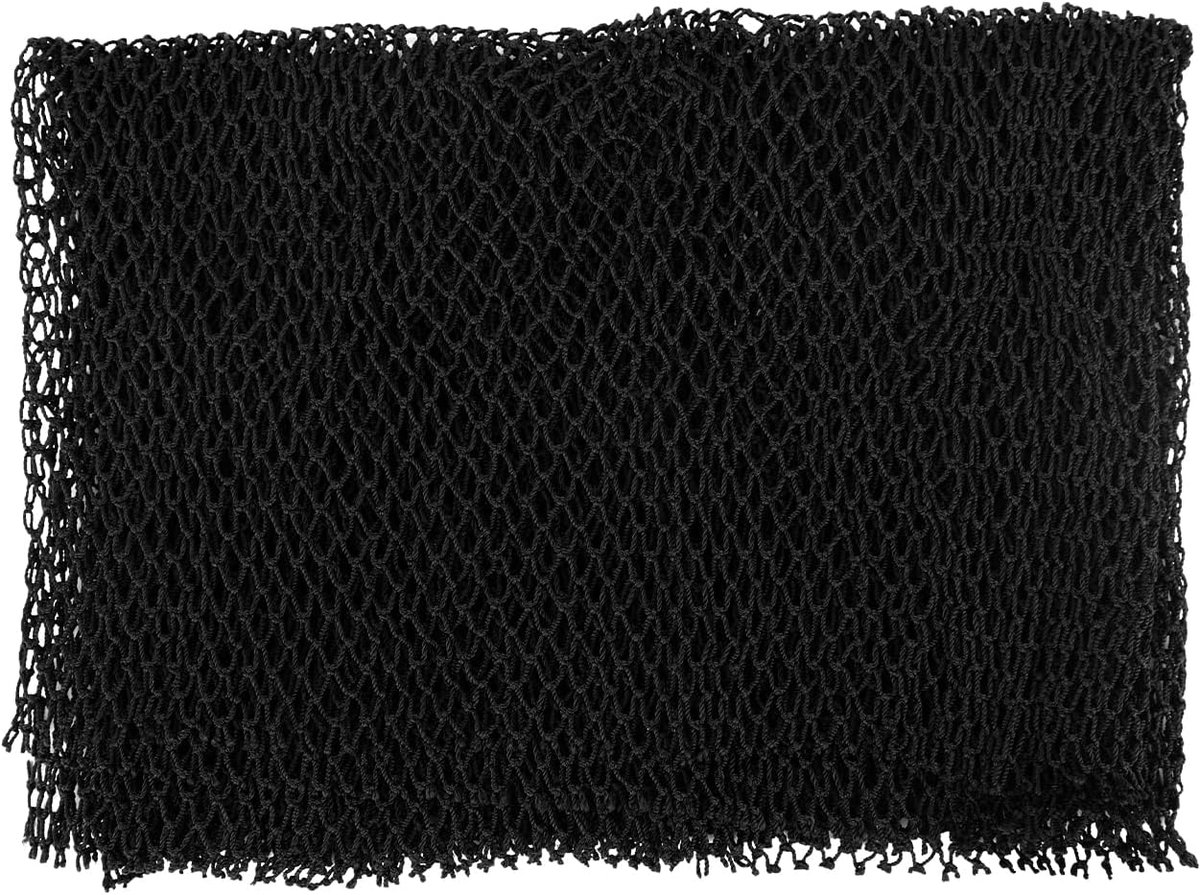 Afrikaanse Netspons - Badnetdoek Rugscrubber - Dode Huid Verwijderen - Zacht Nylon Materiaal - 175cm Gestrekt - Zwart