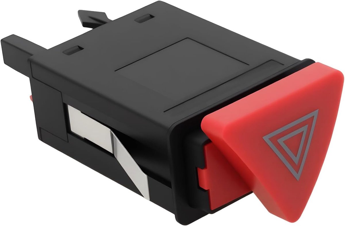 SnelShoppen - Gevarenwaarschuwingslichtschakelaar 8L0941509M voor Audi A3 8L1 1996-2003, 7-pins Connector, OE-vervanging, Perfecte Pasvorm, Betrouwbar