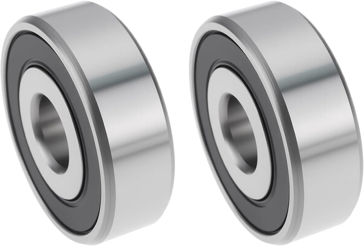 SnelShoppen - 2 Stuks Wrijving Lager 35x11x11mm Geschikt voor Diverse Machines, Duurzaam en Slijtvast Staal voor Verbeterde Prestaties