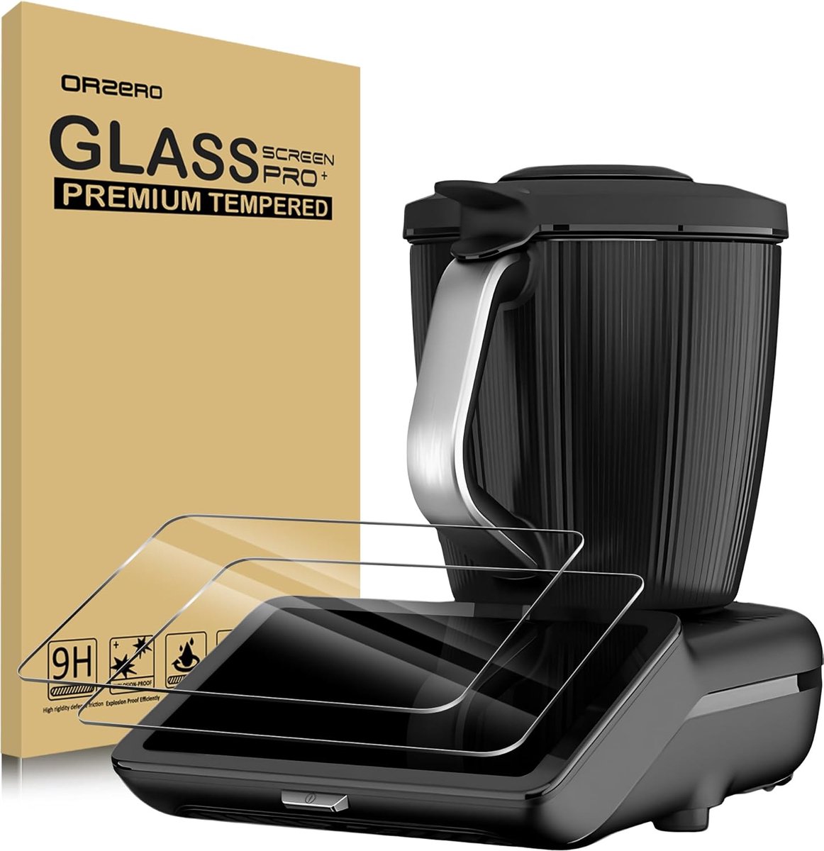 2 Pack Tempered Glass Screen Protector Compatible With Vorwerk Thermomix TM7 - ShopVlot