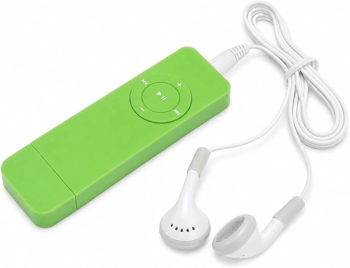 SnelShoppen - Compacte en Draagbare MP3 Speler met Verliesvrije Geluidsweergave tot 64GB, Luister naar Boeken, Lange Batterijduur voor Studenten en Ha