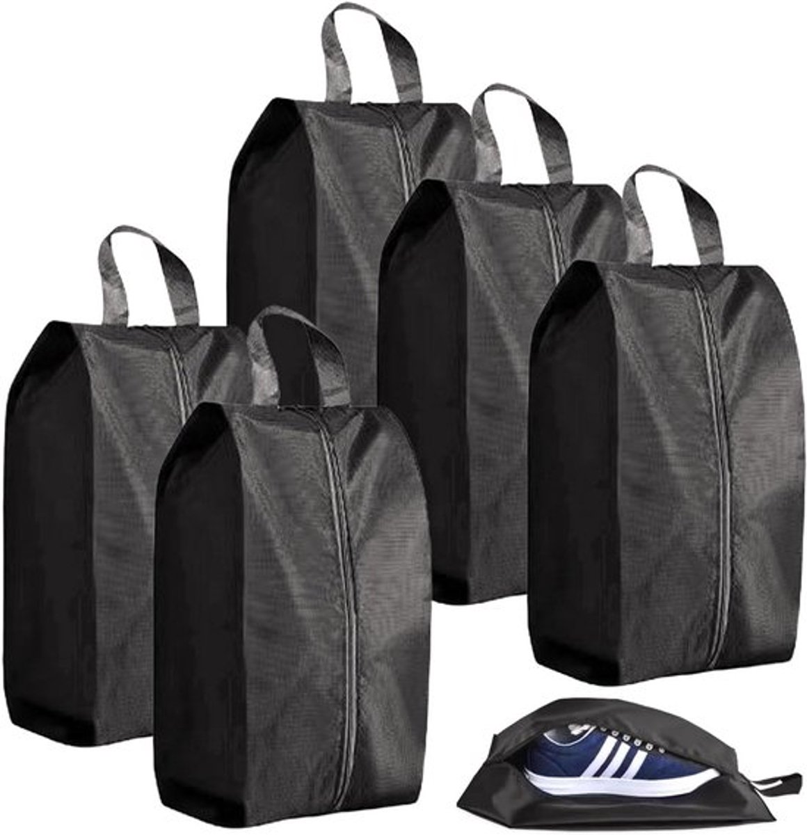 Vouwbare Waterdichte Schoenentas - 5 Stuks - Organizer voor Reizen, Bescherming tegen Water en Stof voor Mannen en Vrouwen