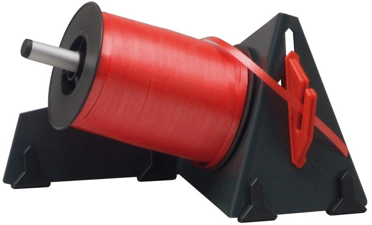 Krullinthouder voor 1 rol, Tafelmodel Dispenser incl. mes – Dispenser voor krullint