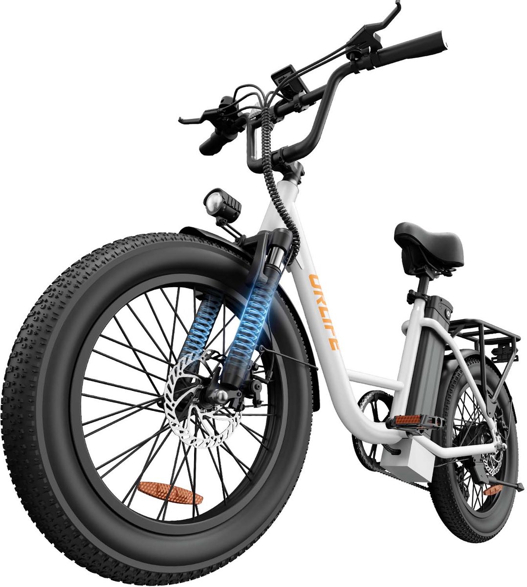 SMARTAI 20 inch Elektrische fiets(155-195 cm) - 20inch - Wit