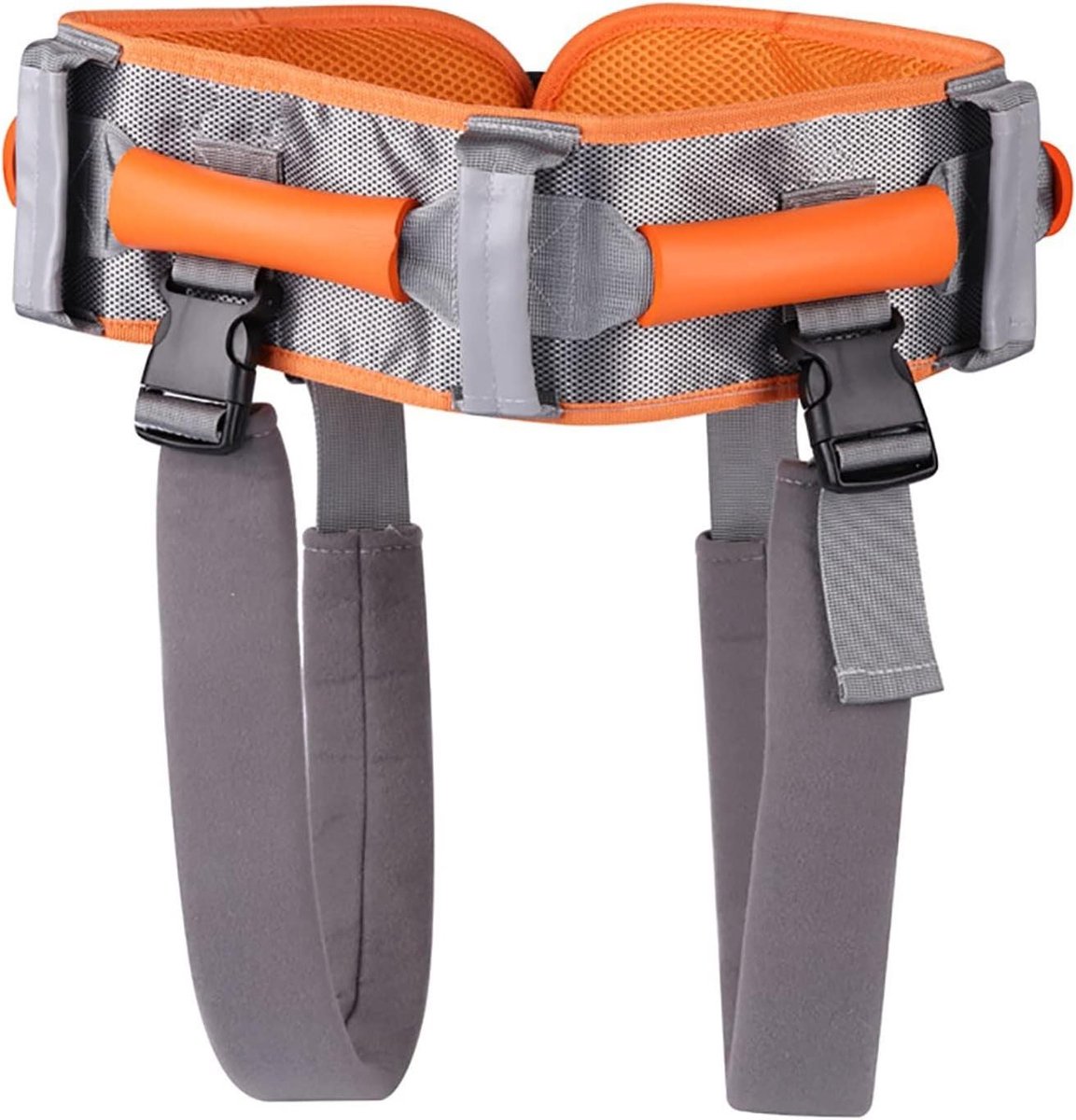 Transfer Hulpband - Mobiliteitshulpmiddel Loophulpmiddel - Ondersteuning bij Transfer - Verstelbare Handgrepen - Tot 150cm Taille - Zwart