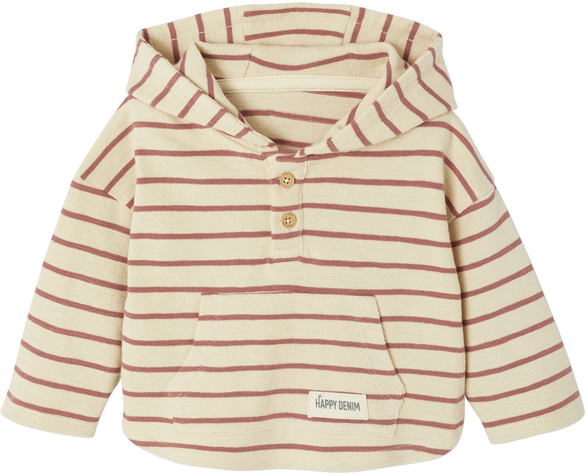 Vertbaudet Gestreept T-shirt met capuchon jongensbaby