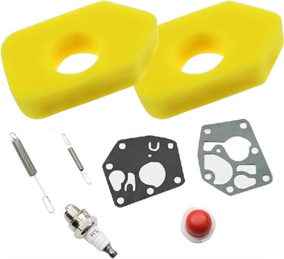 Geel Schuim Luchtfilter Set met 2 Stuks, Veer en Bougie Kit voor Sprint en Quattro Motoren