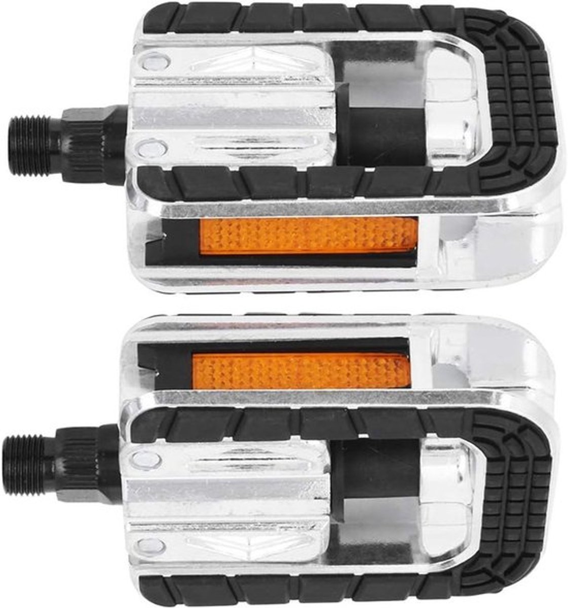 Vouwbare Fiets Pedalen met Antislip en Reflectoren voor Mountainbikes, Vouwfietsen en Racefietsen, 180° Bidirectioneel Vouwbaar