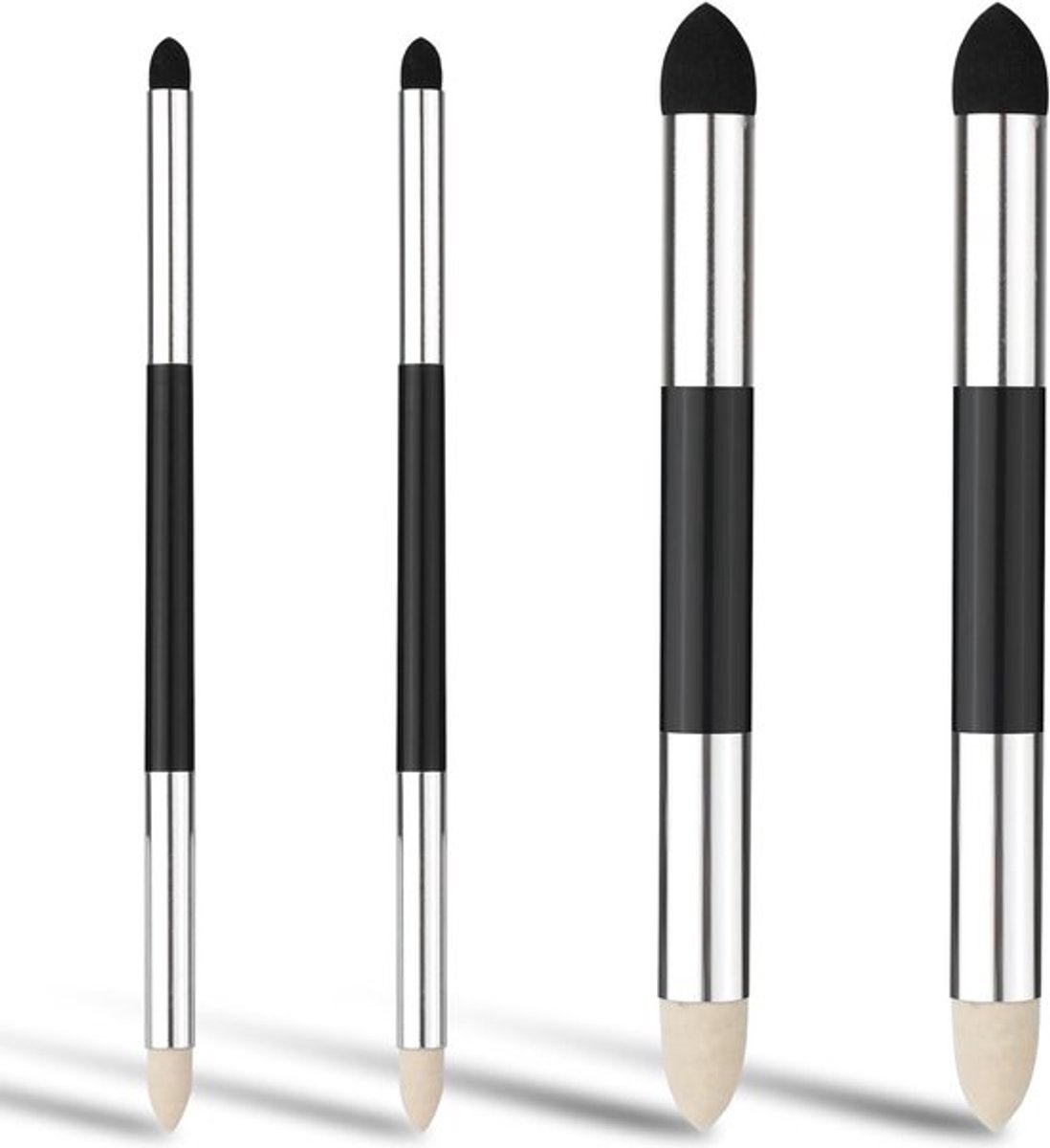 Tekenaccessoires Set van 4, Wasbare Gummen, Dubbelzijdige Pen met Precisie, Ideaal voor Kunstenaars en Studenten