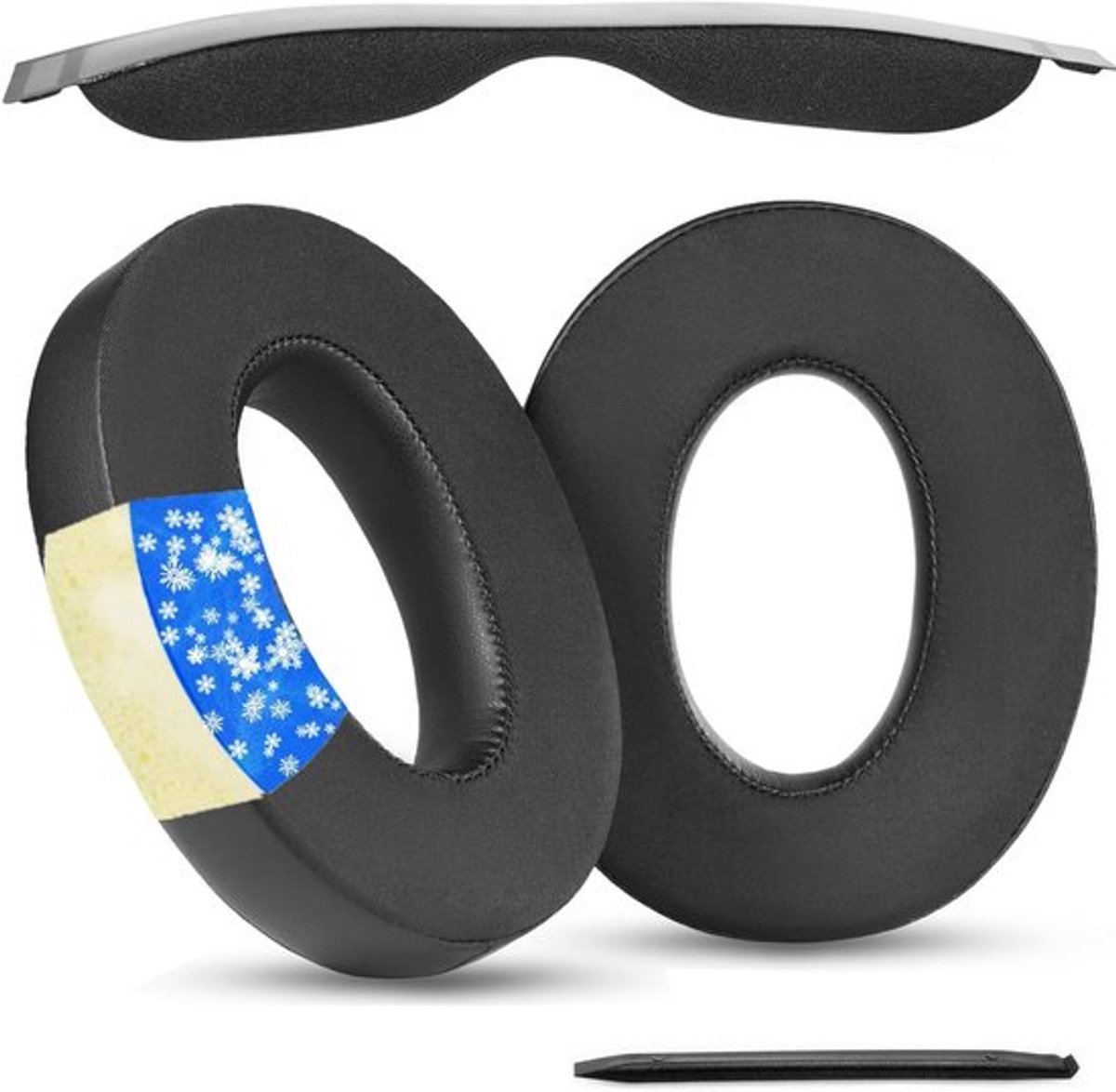 Vervangende Cooling Gel Oorkussens en Hoofdband voor Sennheiser HD660S, HD650, HD600 en Meer - Comfortabele Mesh Hoofdband Bedekking en Reparatieonderdeel
