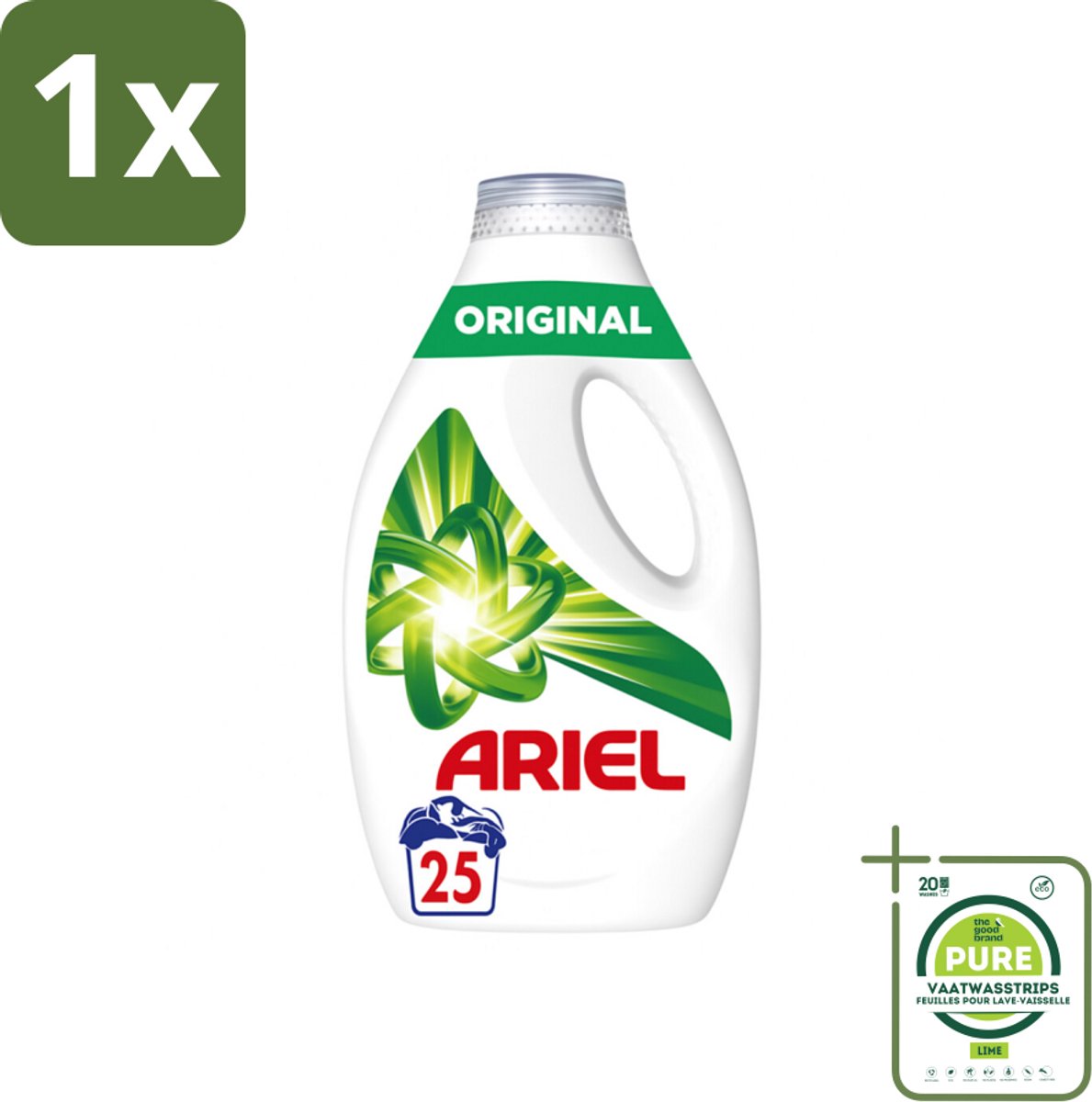 1 x Ariel – Original – Vloeibaar Wasmiddel – 1,13 L - Wasmiddel - Vloeibaar Wasmiddel - Reiniging - Frisheid - Koudwas