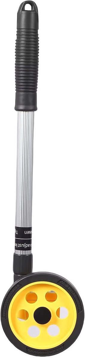 SnelShoppen - Meetwiel, Uitschuifbaar Afstandmeetinstrument, Rolmeetwiel met Verstelbare Lengte voor Bouw, Opmeten, Surveying, 45-102 cm