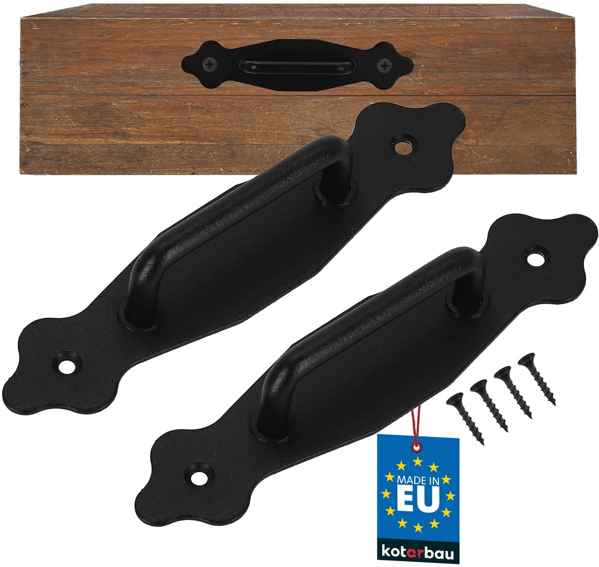 KOTARBAU® 2 Stuks - Meubelgreep - Kastgrepen - Ladegreep 155 mm - Keukengrep - Grep Kastdeur - Zwart