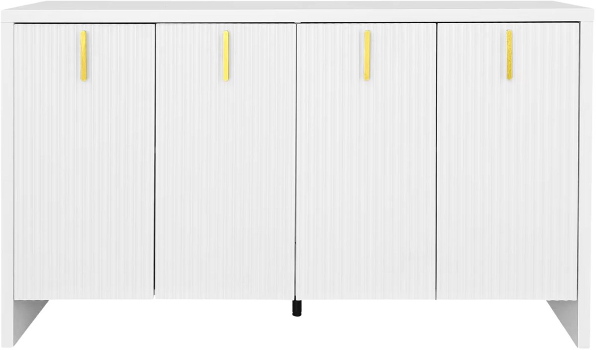 Dressoir 140x80x38 cm Wit - Moderne Opbergkast