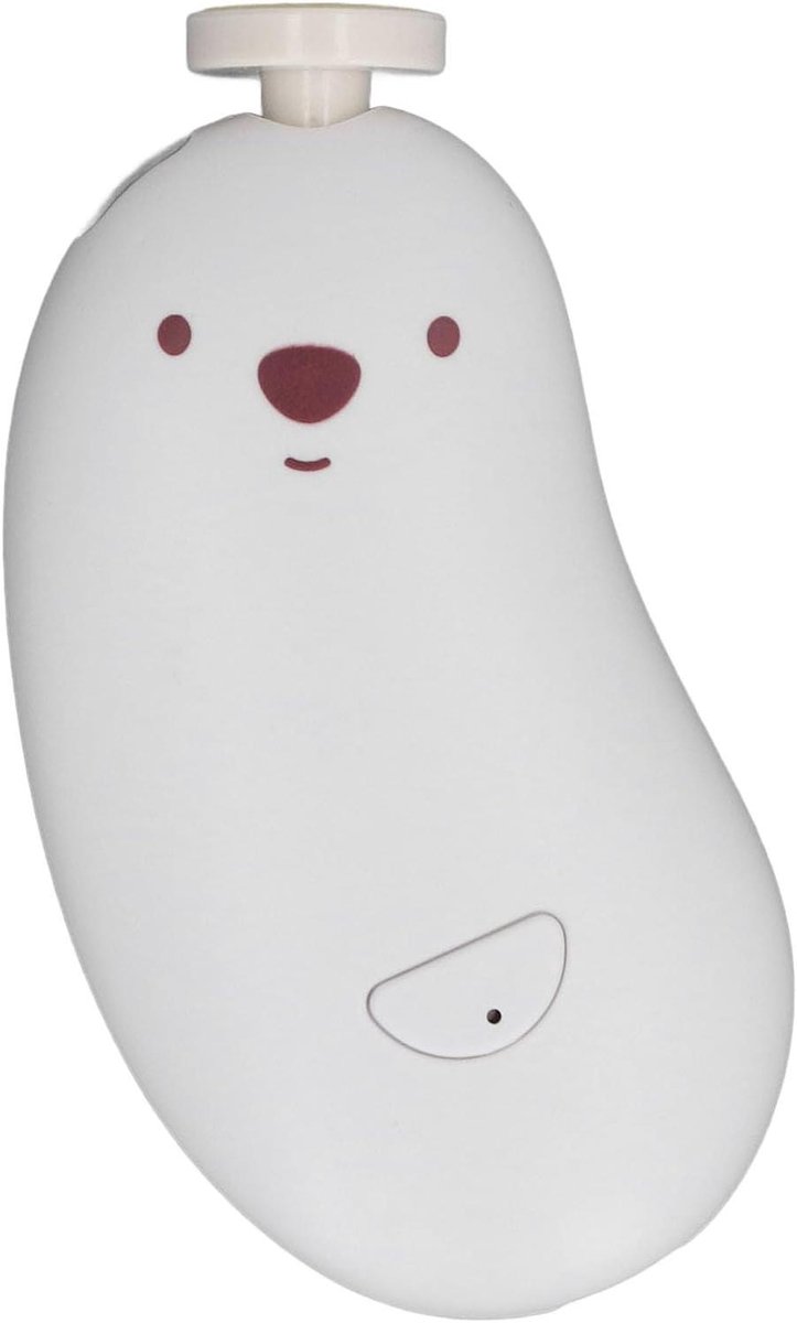 Elektrische Baby Nageltrimmer - Babynagelvijl Nagelverzorgingsset - Veilige Nagelverzorging - Fluisterstille Werking - 16 x 8 x 4 cm - Wit