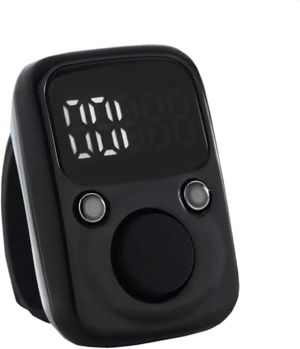 Digitale Tally Teller - Vingerteller Klikker - Sportevenementen Tellen - Waterdicht Ontwerp - 3.3 x 2.5 cm - Zwart