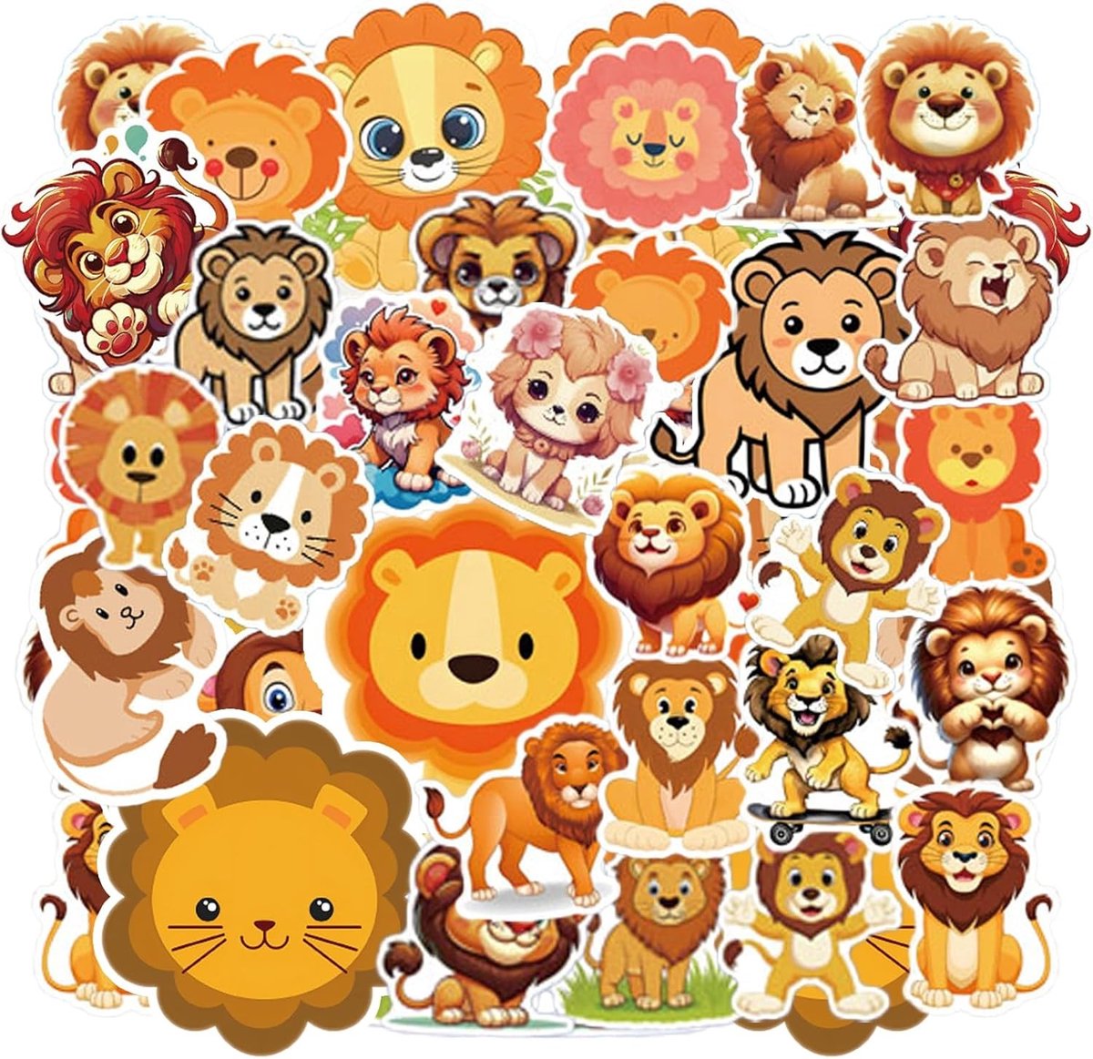 110 Stuks Waterdichte Dierlijke Stickers voor Kinderen | Schattige Stickers voor Flessen, Laptops en Skateboards