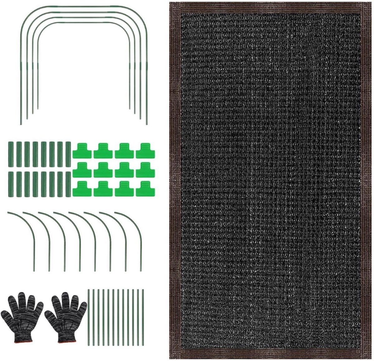 Beschermingsdoek Planten - Tuin Zonnescherm - Planten Beschermen - UV-bestendig Ademend - 200x100 cm - Groen