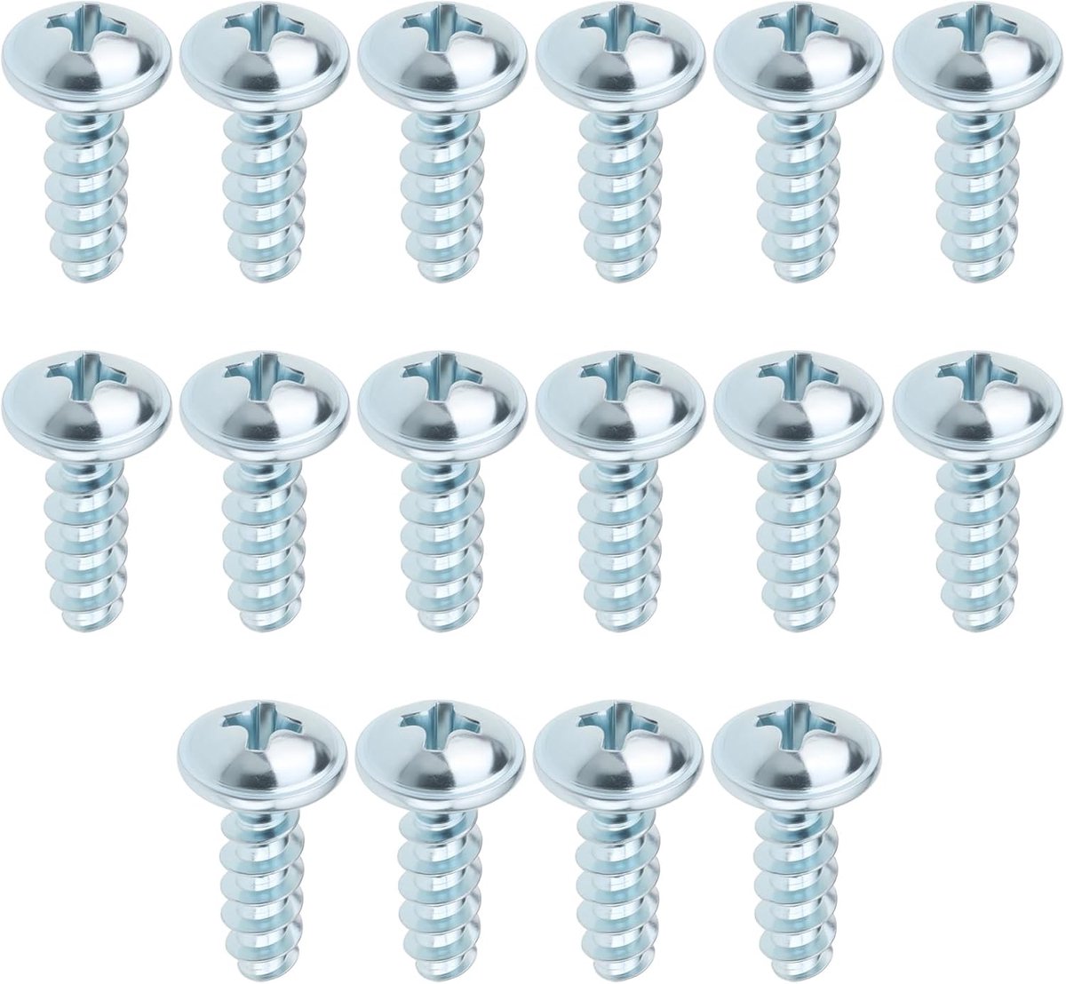 SnelShoppen - 16pcs M5 x 16mm Grasmaaier Schroeven Gegalvaniseerd Staal Vervangingsschroeven voor Tuinonderhoud