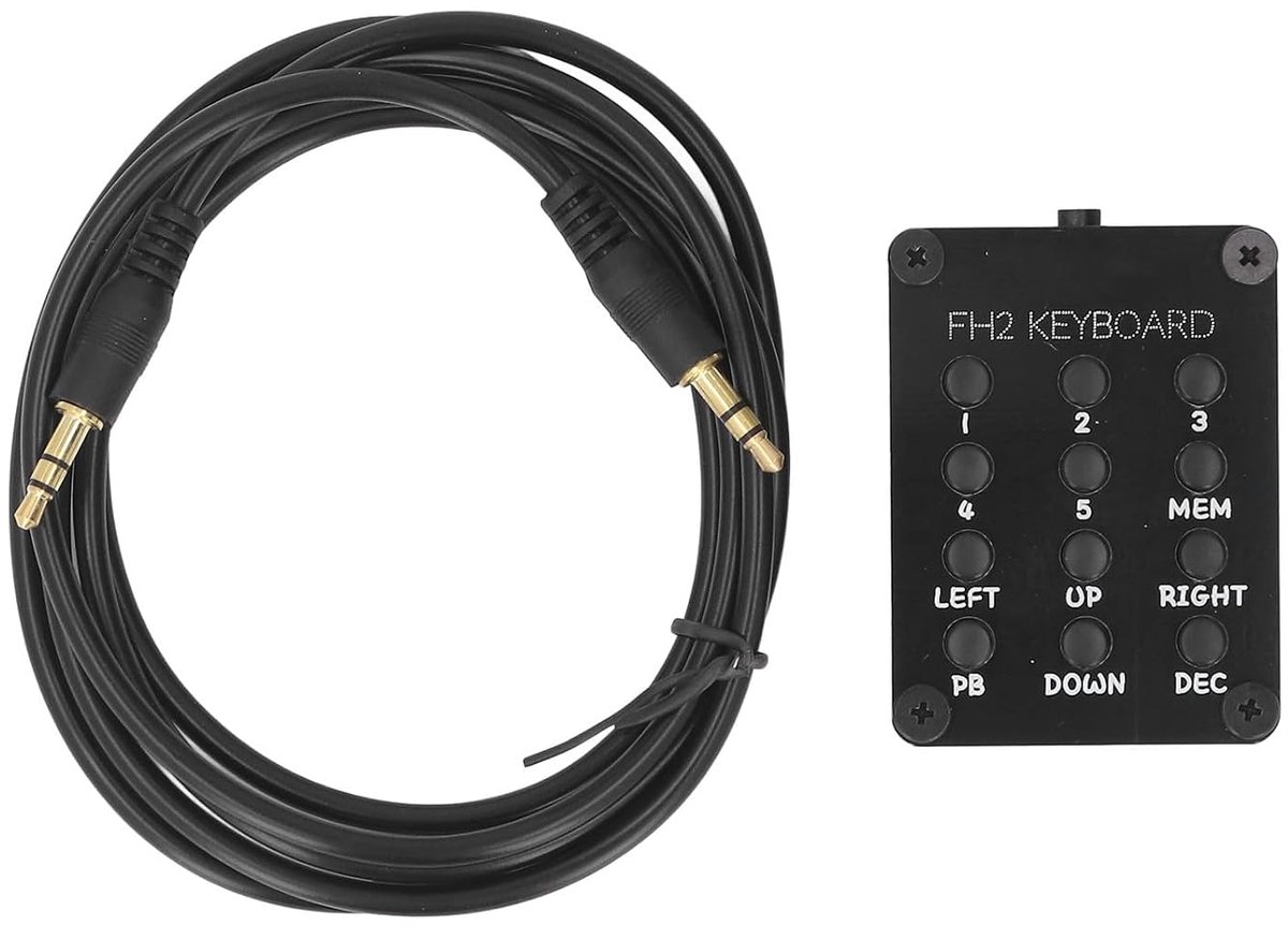 SnelShoppen - Radio Extern Toetsenbord, Compatibel met FT-891, FH-2, FT-991A, FTDX3000, FTDX-9000, 5 Geheugenkanalen, Duurzaam en Compact, ABS Materia