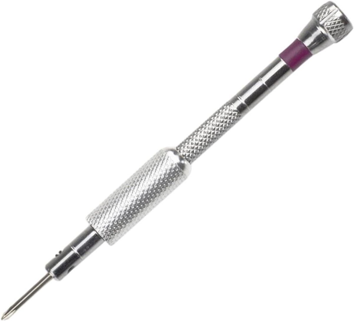 Schroevendraaierset - Reparatieset horloge - Precisiewerk - Magnetische punten - 5 maten - Paars