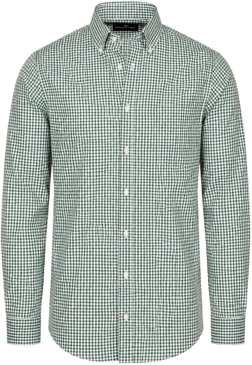 Steppin' Out Overhemd Vichy Ruit Groen - Maat XXL - Heren