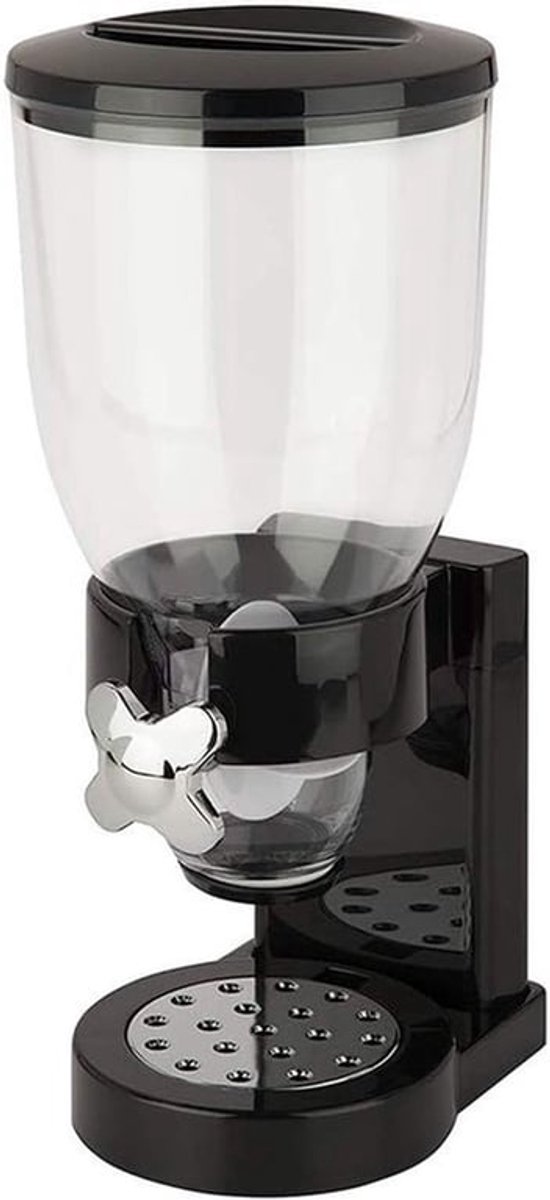Cerealedispenser voor in de keuken, Plastic snoepdispenser met één controle voor koffiebonen en granen, Ideaal voor droge voeding en snacks