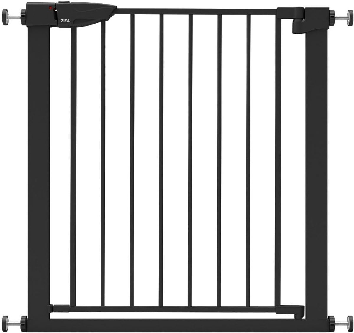 Veiligheidsgate voor trap 76-103 cm - Zwart zonder boren - Verstelbaar met montagemateriaal - SnelShoppen
