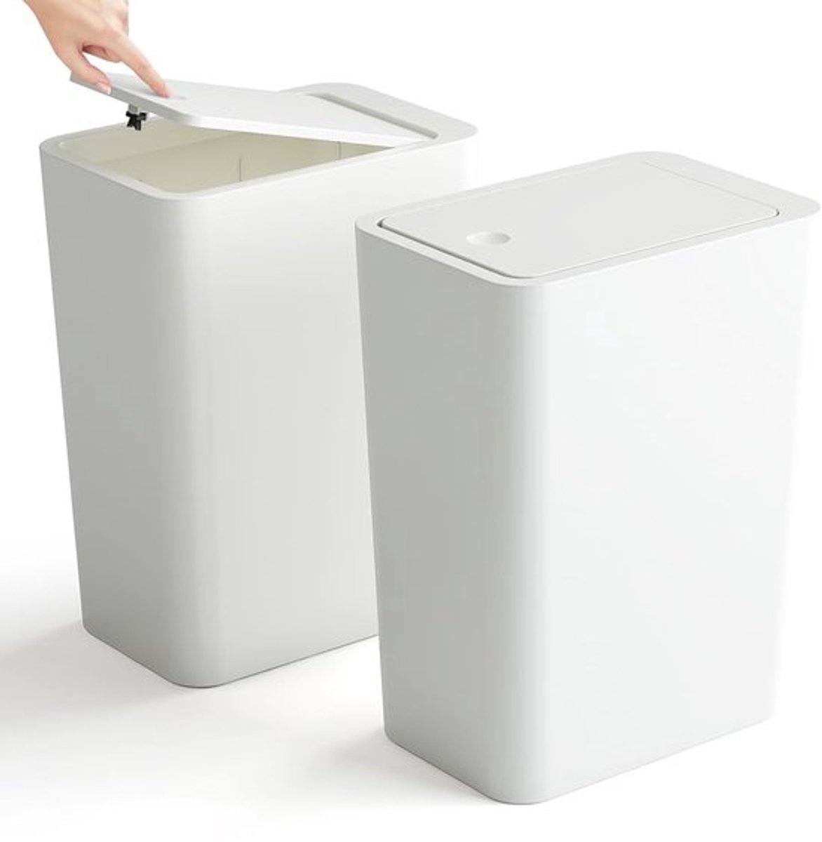 Kleine Afvalbak voor Badkamer en Keuken - 10 Liter, Met Deksel, Geurloos en Geschikt voor Woonkamer, Kantoor en Slaapkamer