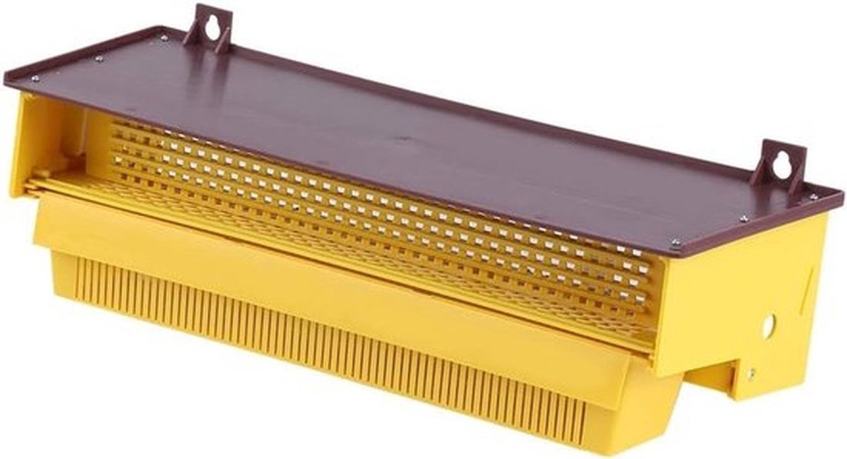 Plastic Pollenval voor Bijenkorven - 10 Frames - Geel met Verwijderbare Ventilatie en Pollenverzameling, Bijen Gereedschap en Toebehoren
