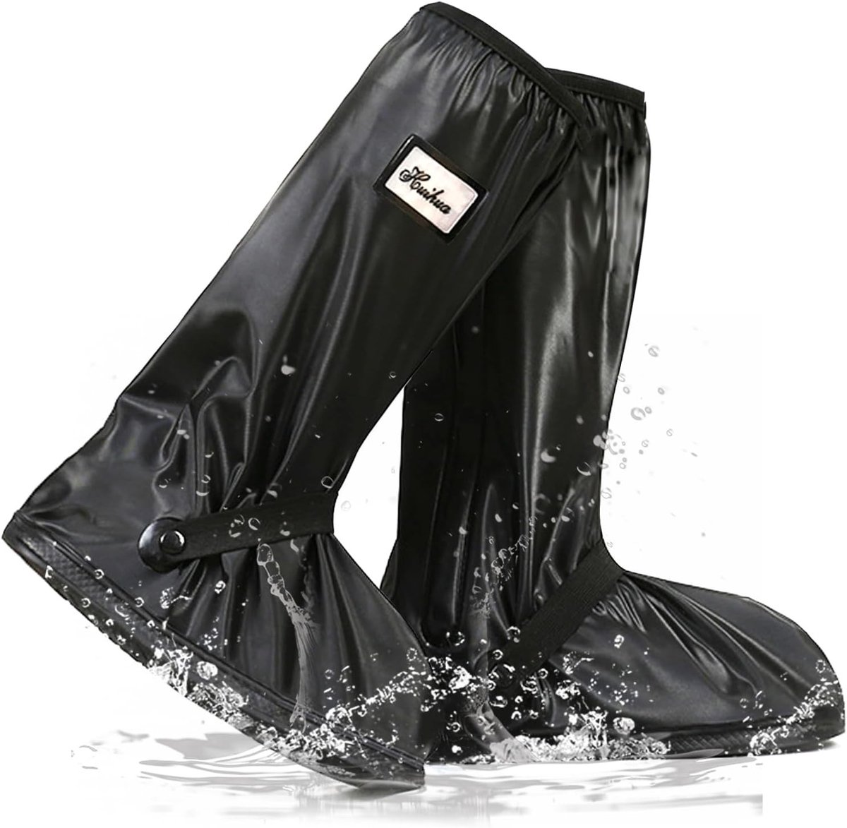 Waterdichte schoenhoezen met antislipzool, herbruikbare regenoverschoenen voor outdoor activiteiten, maat XL (EU 46-47)