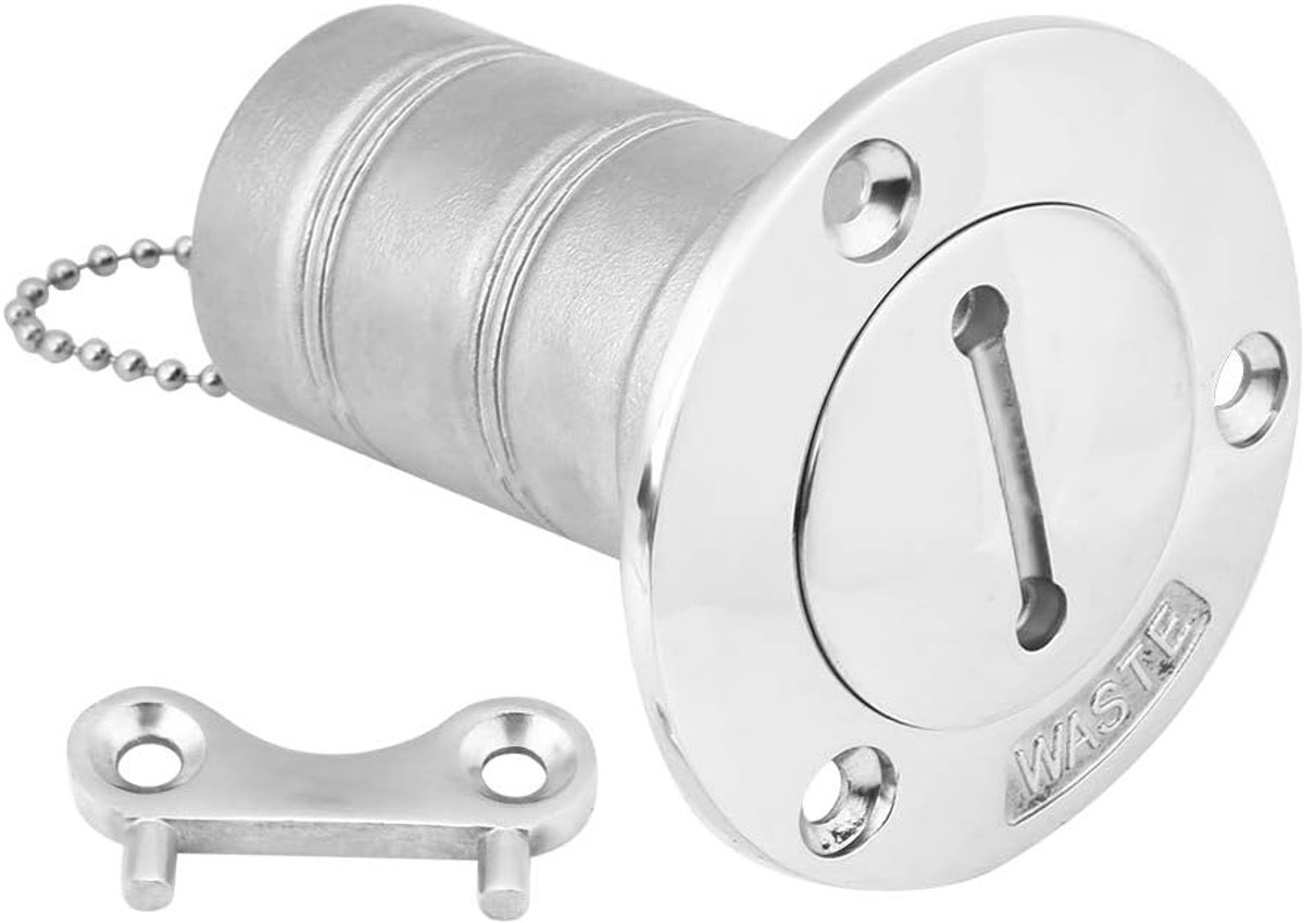 SnelShoppen - Tankvulpunt Boot, Vervangingsdop voor Brandstoftank, 316 Roestvrijstaal, 1.5 Inch, Corrosiebestendig, Hoogglans Afwerking voor Marine Ge