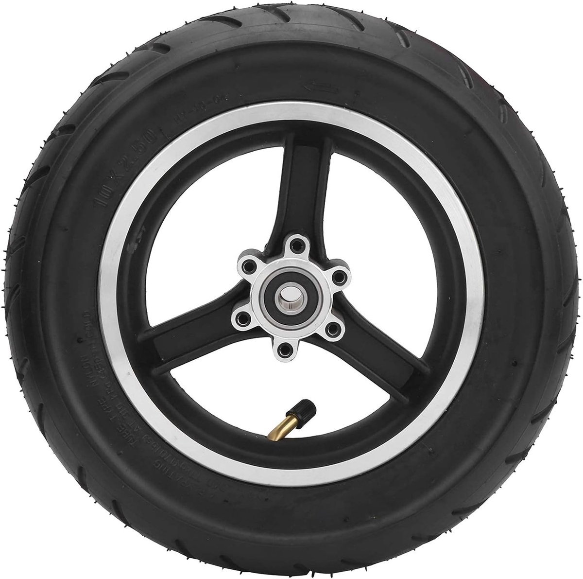 SnelShoppen - Elektrische Scooter Band 10x2.5 Inch Vervangende Wielband met Velg voor Sterke Grip en Schokabsorptie