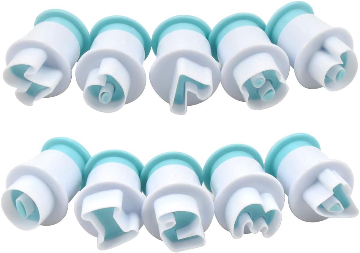 SnelShoppen - Cutter Set voor Fondant, Cookies en Taartdecoratie - Professionele Bakaccessoires van Hoogwaardige Siliconen - Voor DIY Taartliefhebbers