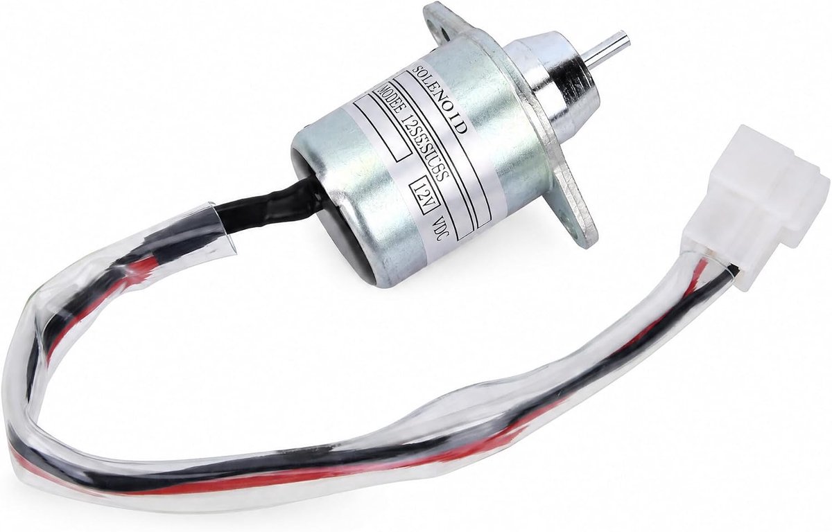 SnelShoppen - 1503ES-12S5SUC5S Afsluit Solenoïde, Vlamuit Solenoïde Klep voor Afsluit Stop Solenoïde Vervangingskit voor YANMAR, Hoogwaardige Brandsto