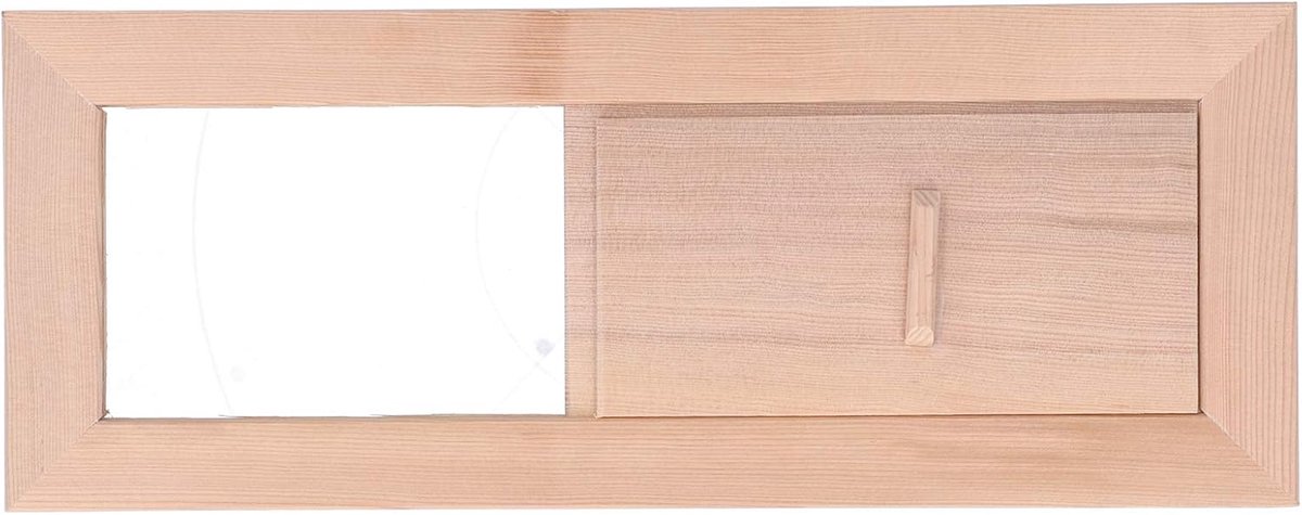 SnelShoppen - Houten Sauna Luchtventilatiepaneel - Verstelbare Ventilatie Grille voor Stoomkamer - Ideaal voor Optimale Ventilatie en Langdurig Gebrui